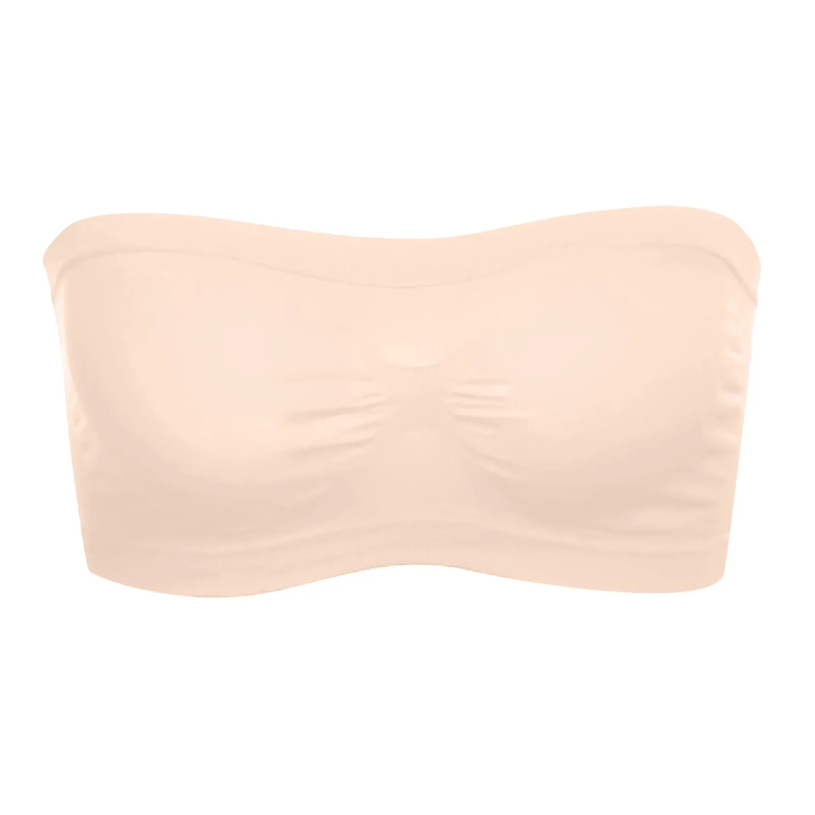 Ladies’ Stretch Strapless Bra Chest Wrap Bandeau Unlined Seamless Fashionable Breathless Soft Bra Suitable For One-Shoulder Tops