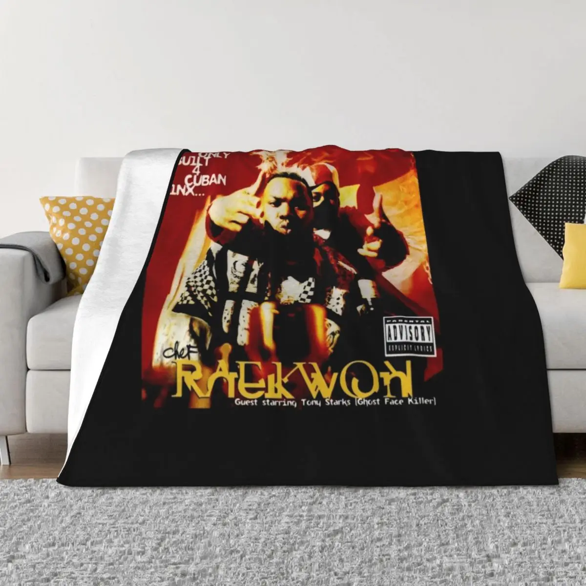 

Only Built 4 Cuban Linx Chef Raekwon Throw Blanket Vintage Decorative Throw warm for winter Thin Blankets