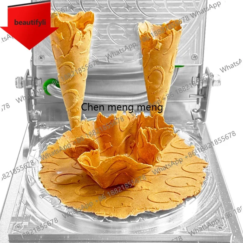 

Коммерческая машина для приготовления вафельных рожков D185 с индивидуальным дизайном, машина для итальянского мороженого, поддерживает напряжение 110-220В.