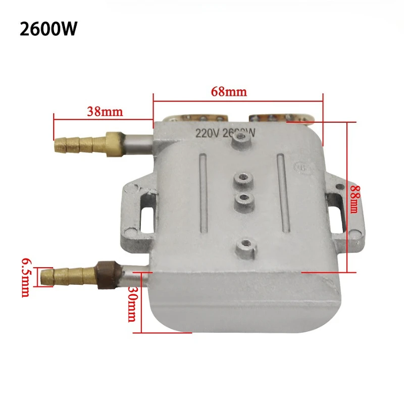 220V 2600W Die-Cast Aluminum Heating Element Compatible with Steam Cleaner Machines for Cleaning Range Hood Kitchen Tools