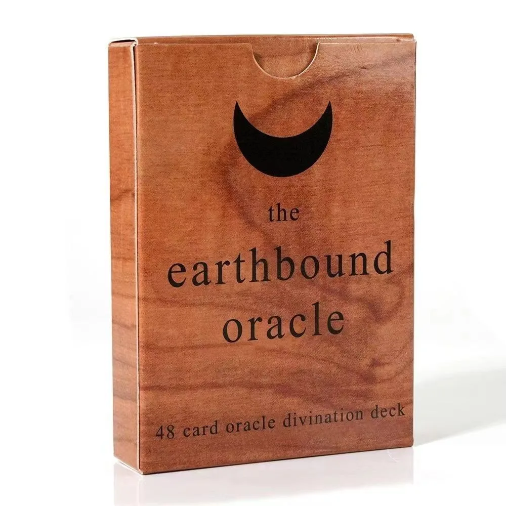 Earthbound Oracle Deck 9.4*6.6cm 48 Pcs Divination Cards Focused on Simple, Pithy Subjects and Symbols