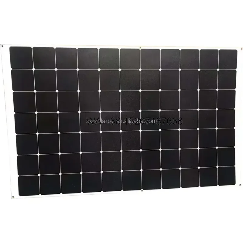 Wmwmnu for Sunpower 380W N-Type ETFE Flexible Solar Panel Lightweight 25% Efficiency IBC Off-Grid Roof Glider Wing