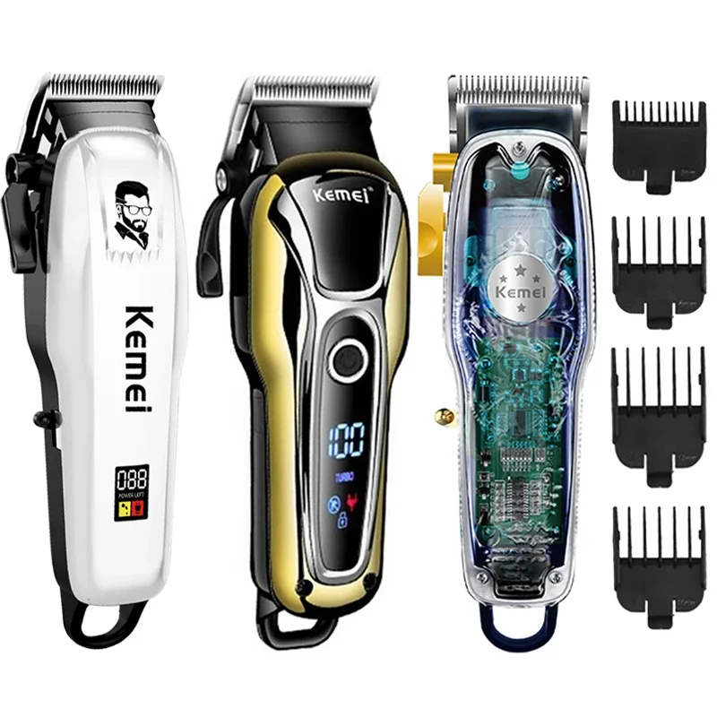 

Kemei Cordless Hair Clipper Beard Trimmer Shaver Electric Styling Tool