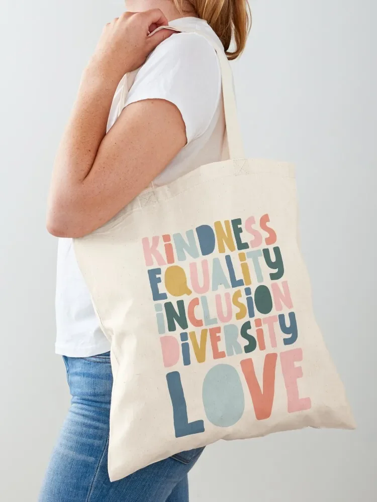 Kindness Equality Inclusion Diversity Love Tote Bag Women's tote women Shopper