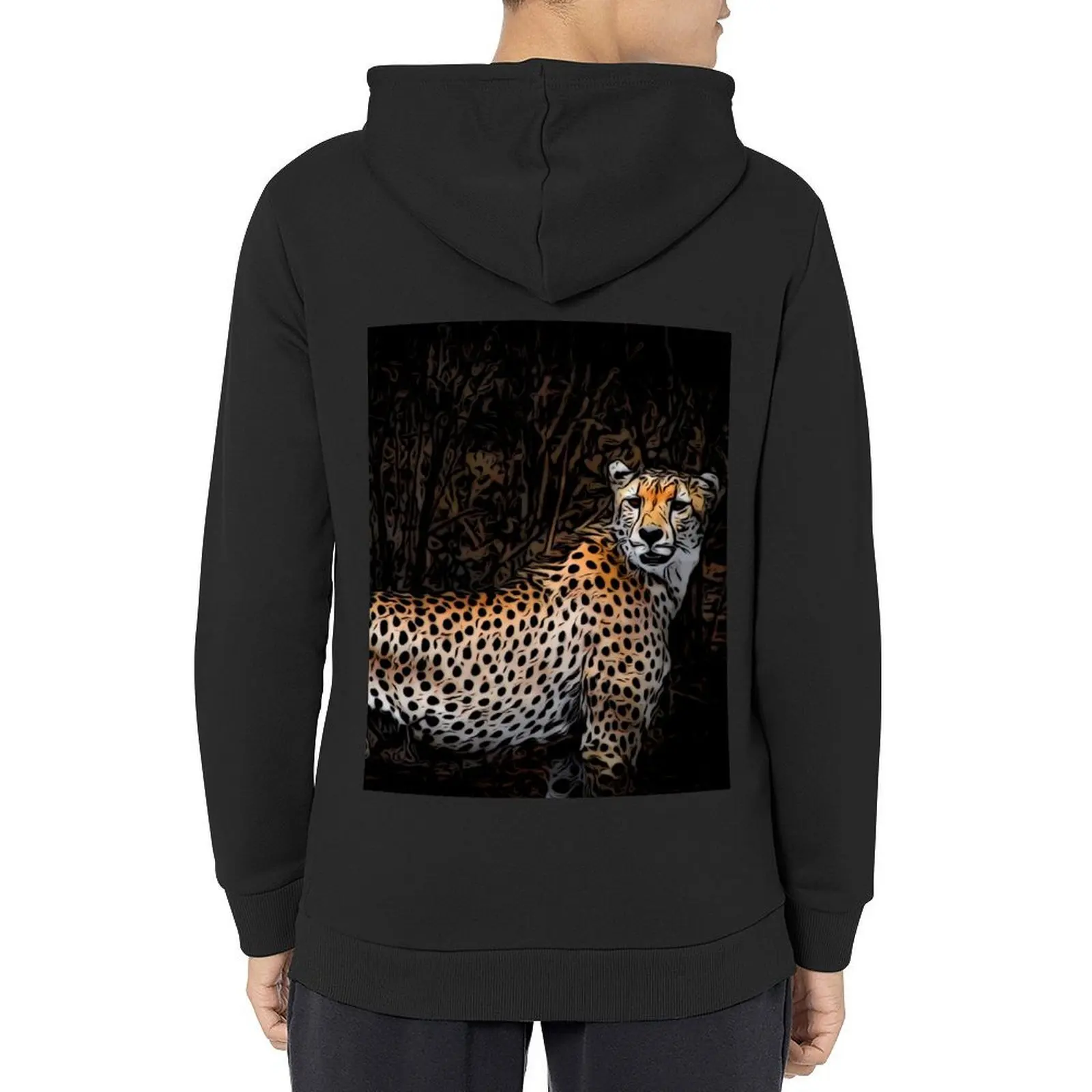 

Cheetah Hoodie male clothes fashion men anime clothes men's clothing men's oversize hoodie
