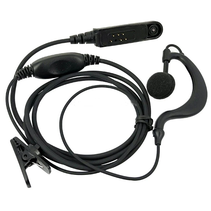 Baofeng UV-9R eeear Hook PTT Mic Headset untuk UV9R Pro UV-82WP UV-9R PLUS BF-9700 UV-XR tahan air Walkie Talkie Radio dua arah