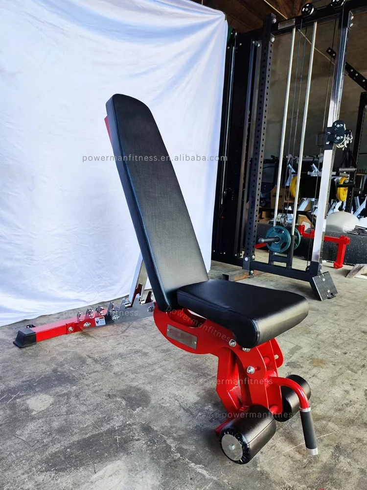 معدات اللياقة البدنية المنزل الصالة الرياضية تدريب القوة الأحمر قابل للتعديل تجريب الوزن مقعد