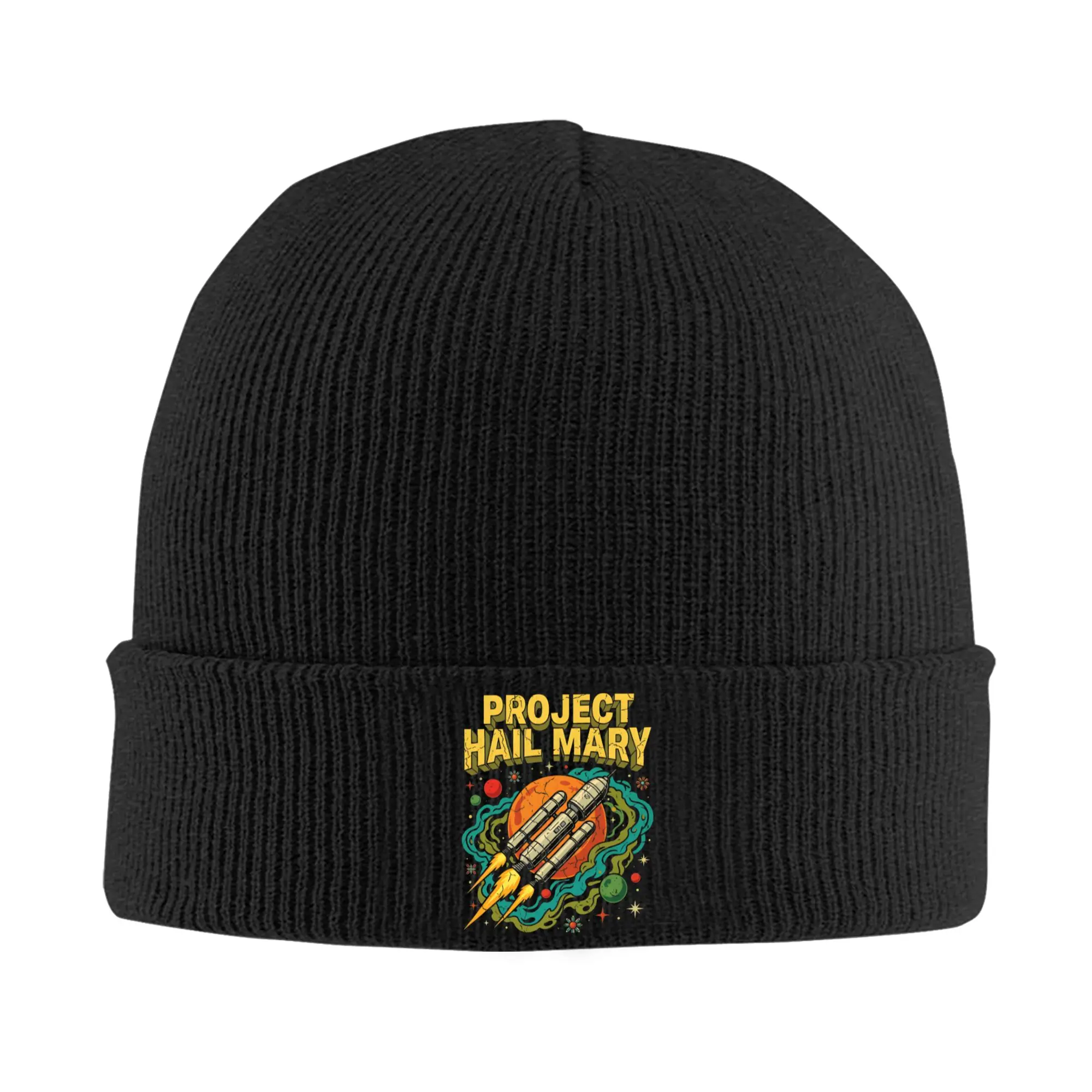 Project Hail Mary Space Ship Sci Fi Hat Autumn Winter Beanies Warm  Caps Men Women Acrylic Bonnet
