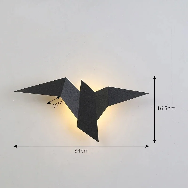 New Nordic LED Bird Wall Lamps Bedroom Decor Wall Lights Indoor Modern Lighting for Home Stairs Bedroom Bedside Light Fixtures