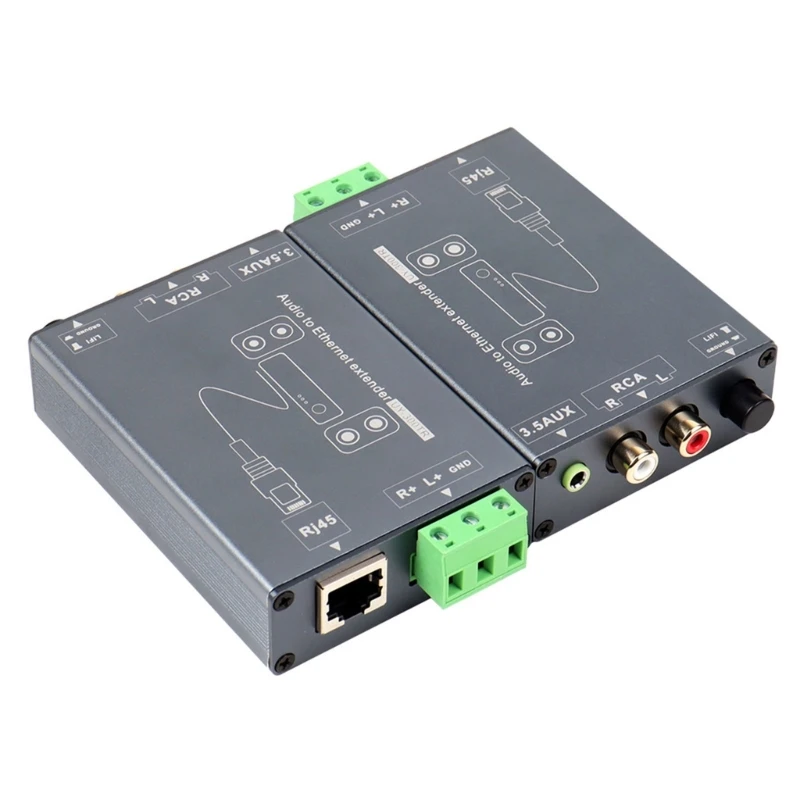 Clear Sound Transmission 3.5mm RCAs Sound Extender Cable Metal for Enhances Sound