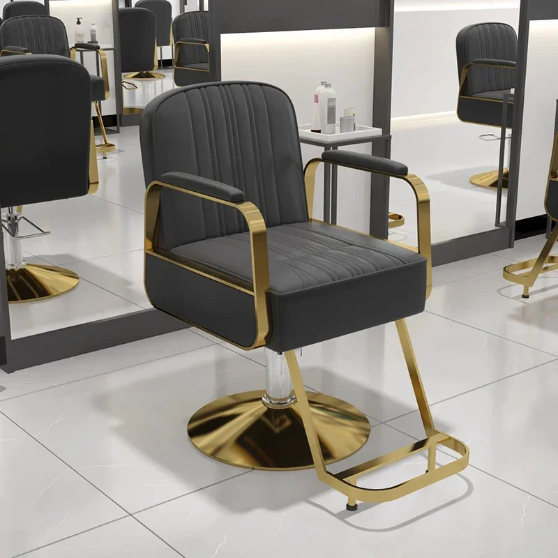 

Nordic Luxury Barber Chairs Barbershop Ergonomic Lift Swivel Barber Chairs Speciality Comfort Simple Salon Furniture Sedie FYBC