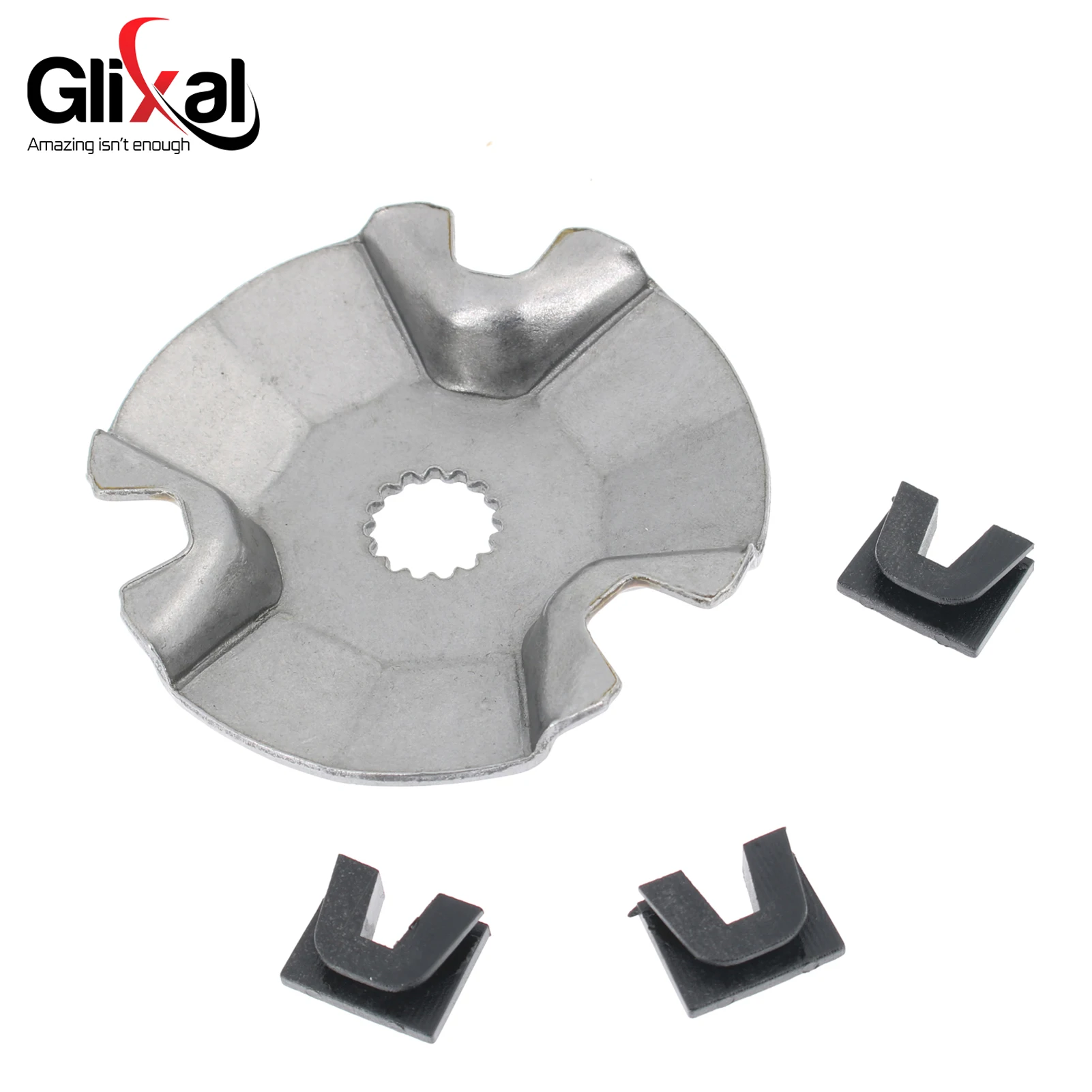 Glixal Variator Kit with 5g Roller Weights for Jog 90, 4DM, Vino 90, Minarelli 2-Stroke 1PE50QMF Scooter Moped (15 Splines)