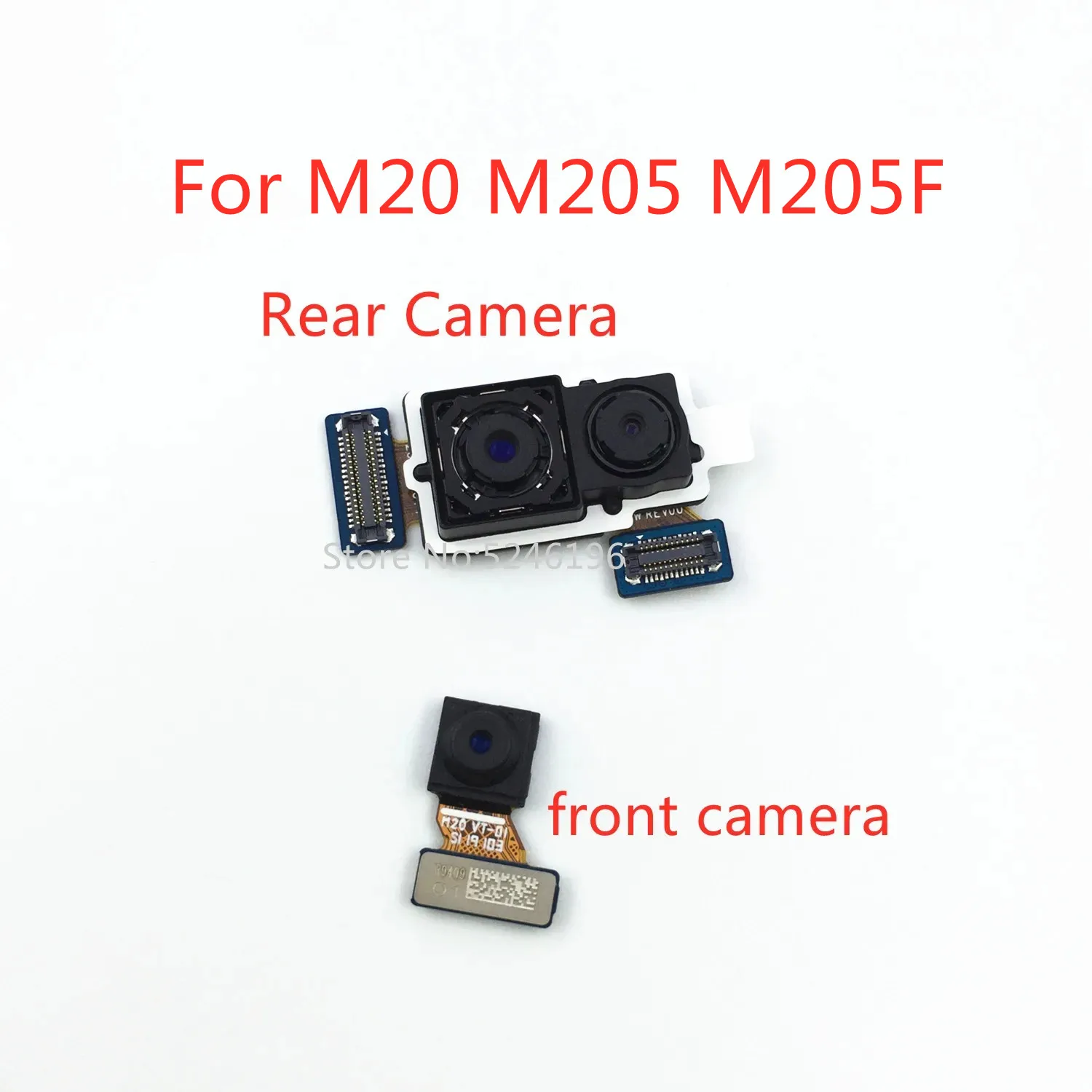 

1pcs Back big Main Rear Camera front camera Module For Samsung Galaxy M20 M205 M205F SM-M205F Replace Part