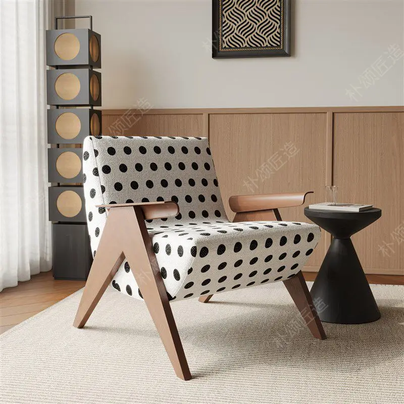 Sillones de Madera Cómodos para Sala de Estar, Sillones de Diseño de Lujo para Sala de Estar, Sillones Modernos para Descansar, Muebles Modernos