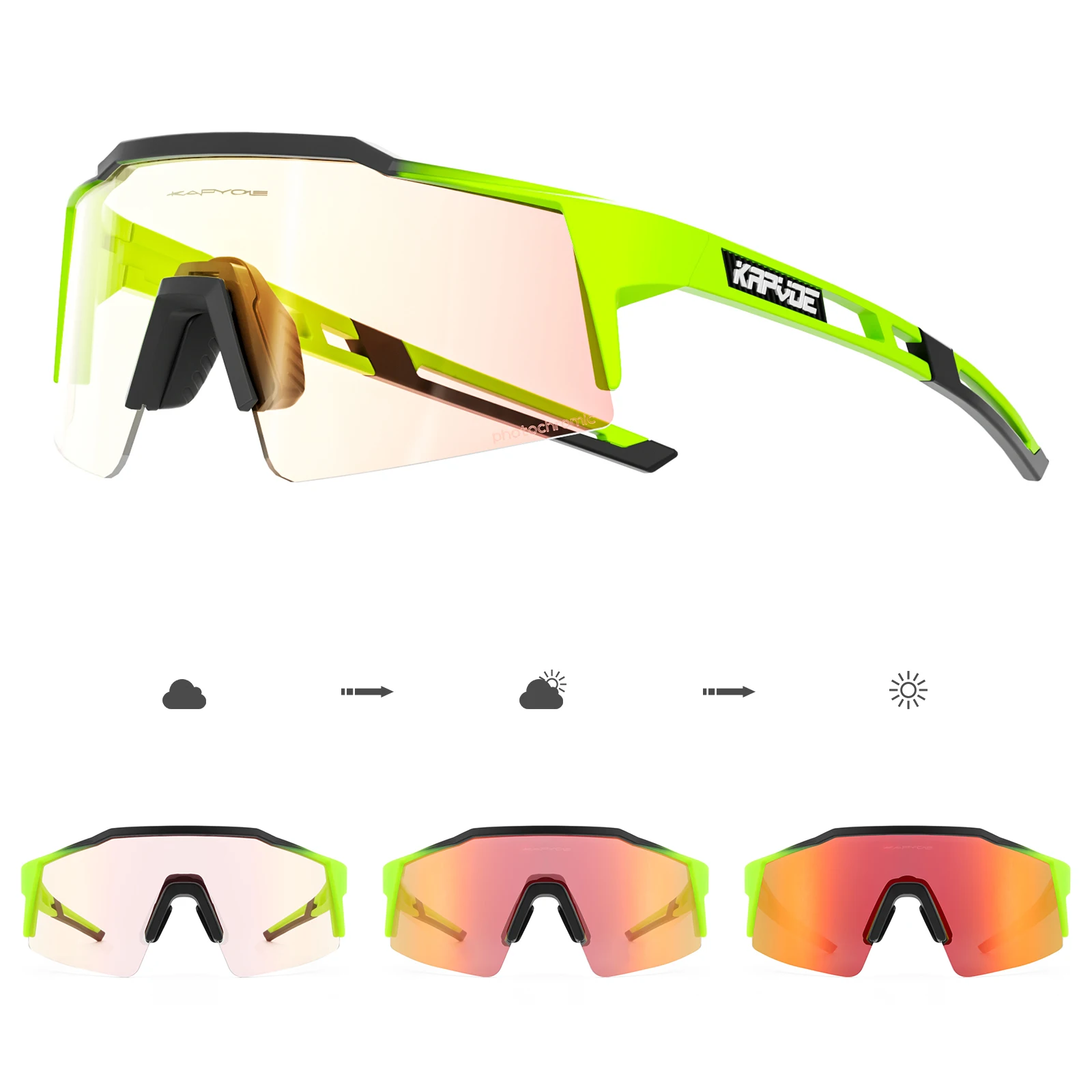 Lunettes de soleil de sport Kapvoe 10