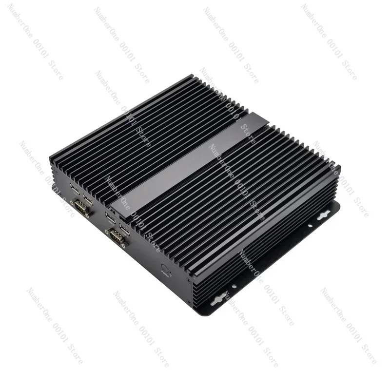 منافذ مصنع الصين 2lan مع 6COM win10 win11 كمبيوتر صغير بدون مروحة Inte-l core I7 10710u كمبيوتر صناعي صغير