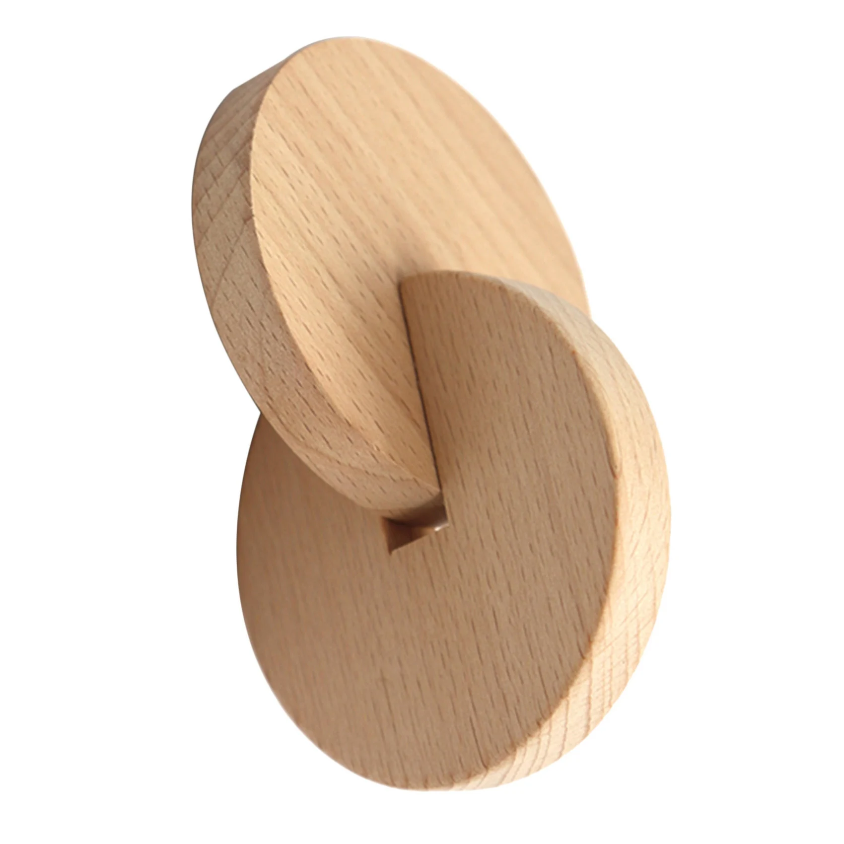 Newborn Infant Wooden Toys Exercise Hand Grasp Toy Interlocking Discs Solid Wood Preschool Children Toys