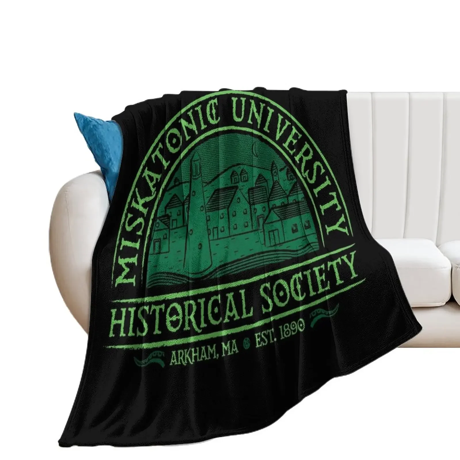 Miskatonic Historical Society Throw Blanket Winter beds Beach Blankets