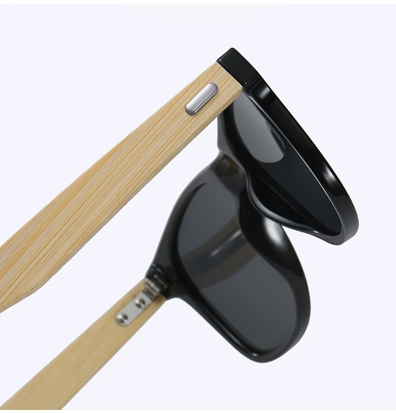 Mode Bambus Holz Vintage Quadrat Sonnenbrille Männer Frauen Luxus Marke Designer Sonnenbrille Holz Fahren Angeln UV400 Brillen – Detail 8