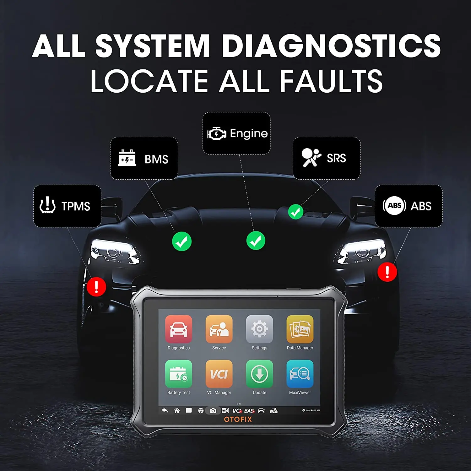 OTOFIX D1 Lite Automotive OBD2 Scanner 2-letnia aktualizacja Dwukierunkowe sterowanie Wszystkie systemy Diagnostic Scan Tool FCA SGW CAN FD & DoIP