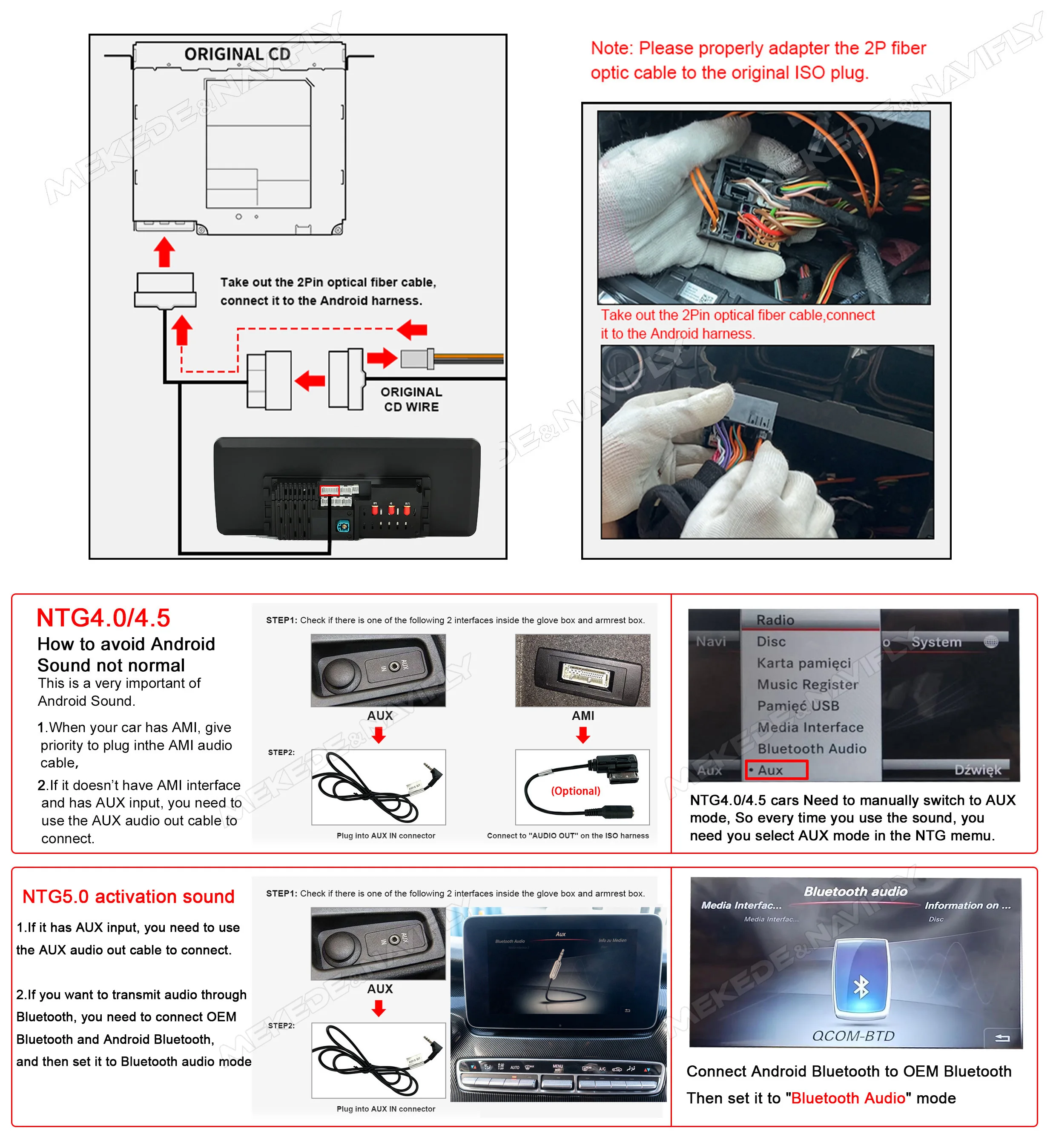 MEKEDE EU Duty Free Qualcomm Snapdragon 680 für Mercedes Benz C W205-GLC 2014 - 2018 NTG5.0 System Autoradio Intelligentes System Multimedia-Player Kabelloses Carplay Android Auto 4G DSP GPS-Navigation WIFI 1920*720 – Detail 12