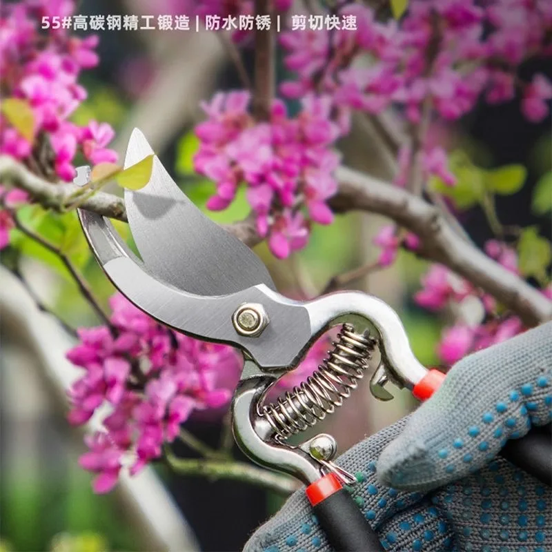 أدوات الحدائق مقصات تقليم الحدائق مقص تشذيب شفرة فولاذية عالية الكربون لأشجار الفاكهة بونساي فروع الزهور