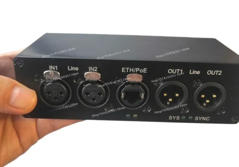 ​​AES67 Audio Network Interface Box, Audio-over-IP Adapter for Dante/RAVENNA Compatibility in Live Sound & Broadcasting​​