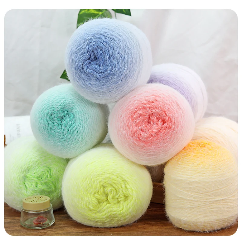 Yarn 190 grams, long-staple soft balls, suitable for DIY hand-knitted sweaters, scarves, blankets, shawls, and other craft mater