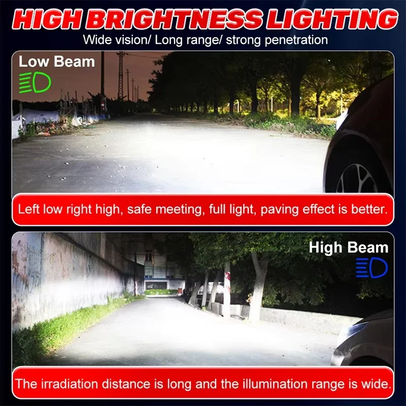 4500 واط H1 H4 H7 LED Canbus H8 H11 9005 HB3 9006 HB4 9012 Hir2 Led لمبة 5570 CSP مجموعة السيارات 12 فولت توربو الضباب مصباح 24 فولت جديد