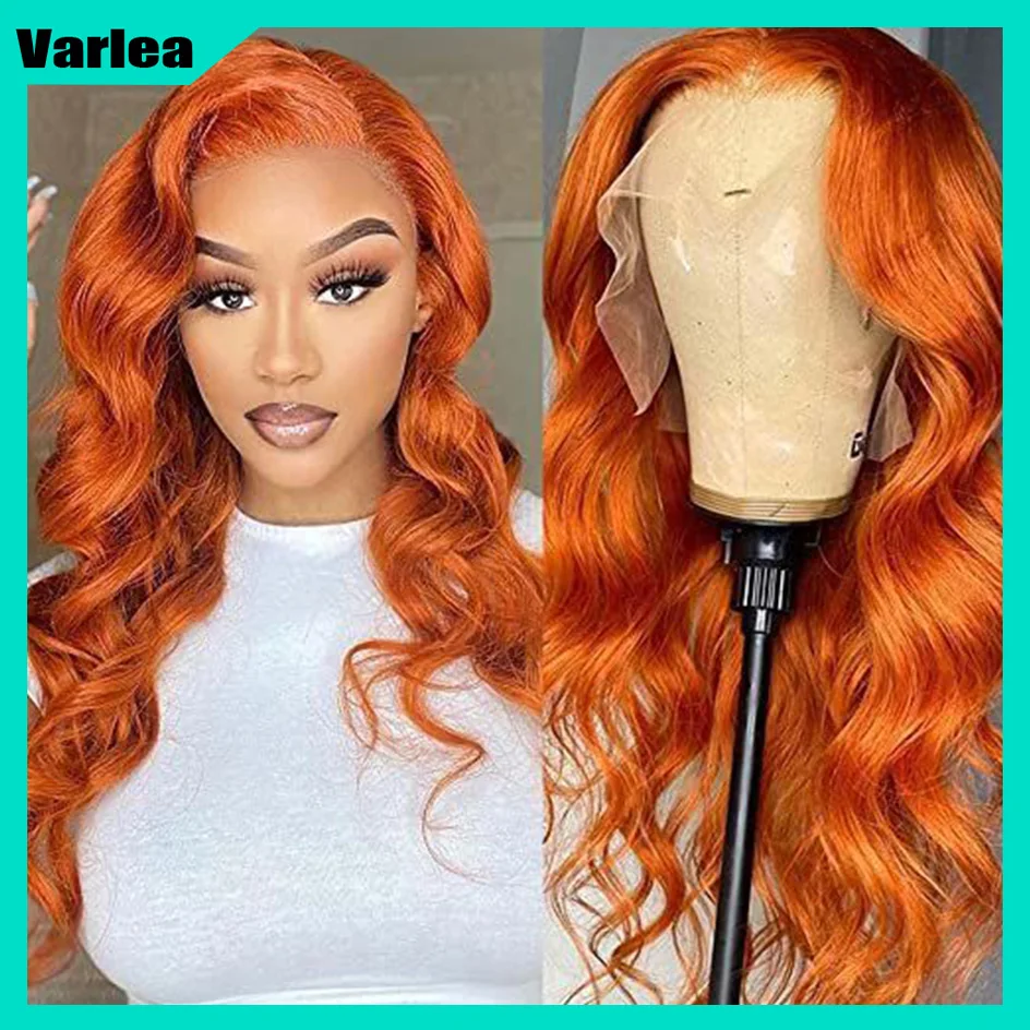 Varlea 200% Density Colored 350 Ginger Hd Lace Wig 13x4 Human Hair Body Wave 13x6 Hd Lace Frontal Wig Loose Body Wave Brazilian