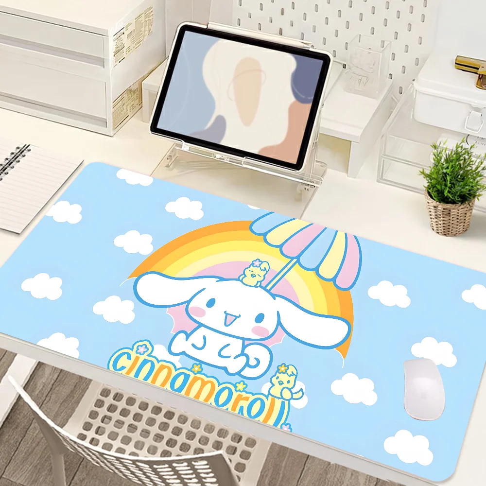 S-Sario C-Cinnamoroll Mousepad Mousepad New Arrivals Large Gaming Mousepad L XL XXL Gamer Mouse Pad Size For Keyboards Mat