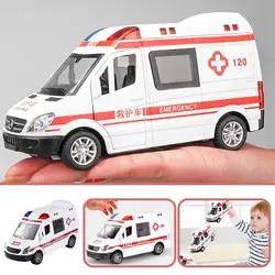 Grande carro do brinquedo da ambulância para jogar e aprender a criança, Veículo para o papel do salvamento, Pode abrir portas