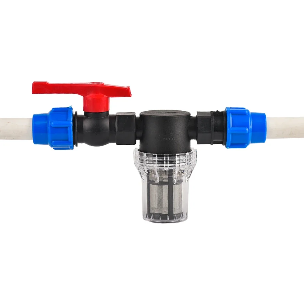 Garden Irrigation System Hose ​Strainer Filtration 20/25/32mm PE PVC Water Pipe Quick Connector Filter