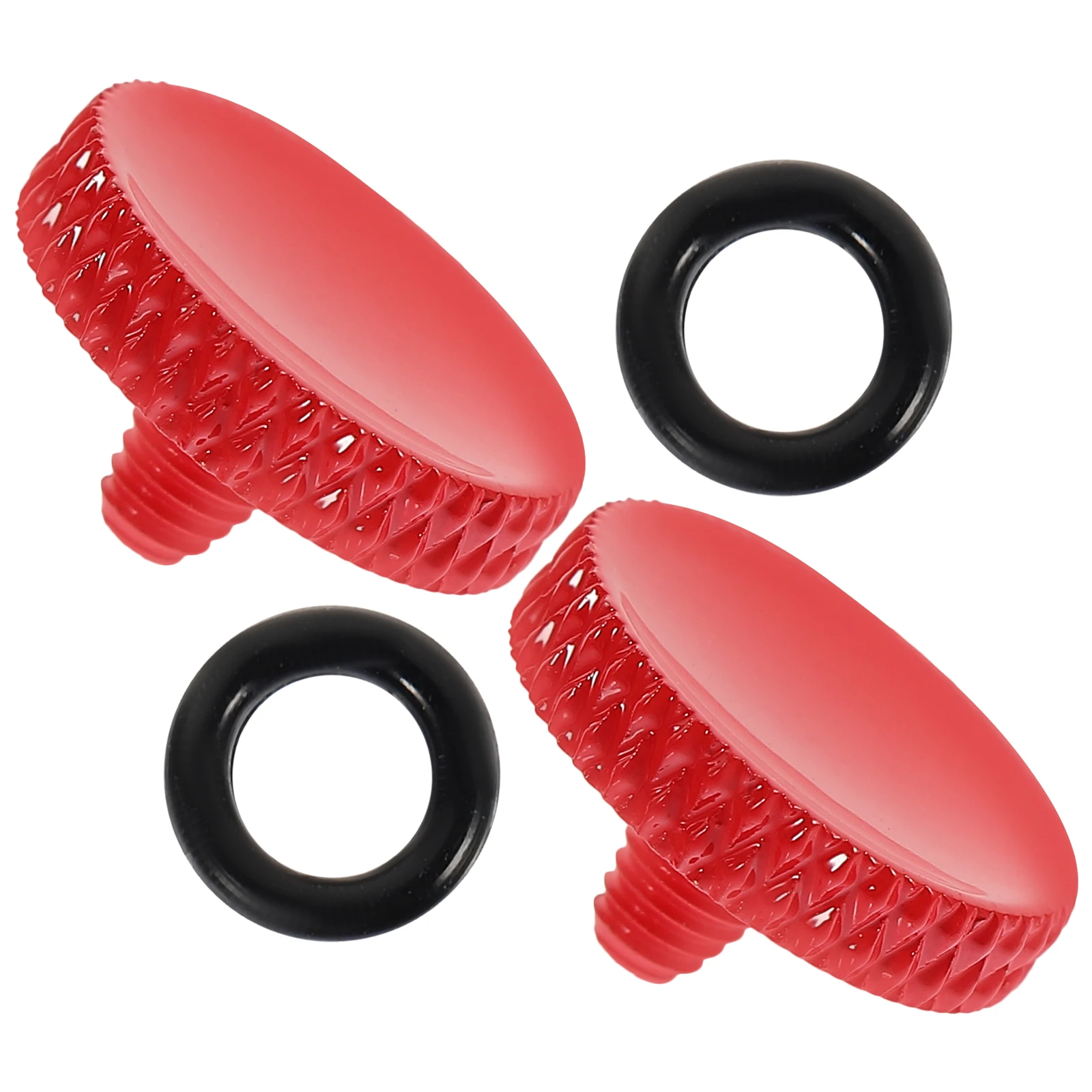 

2 Pcs Camera Shutter Button Soft Release Aluminum Alloy Replacement Buttons Rubber