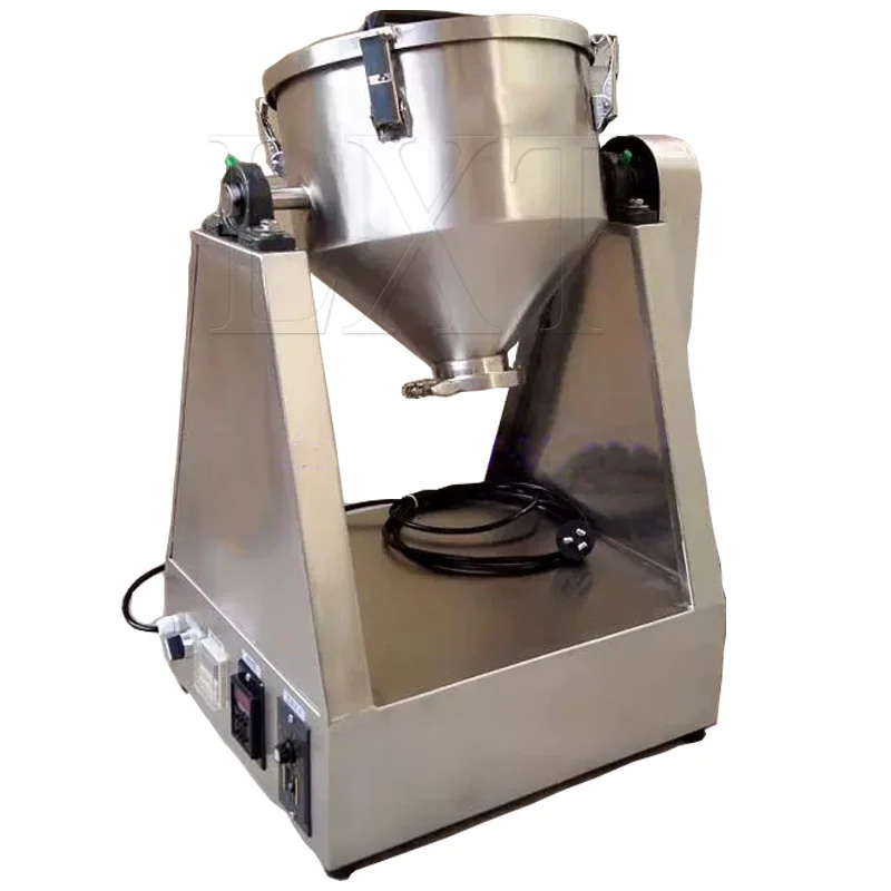 High Speed Professional Blender Industrial Dry Powder Rotary Drum Mixer Blender Machine