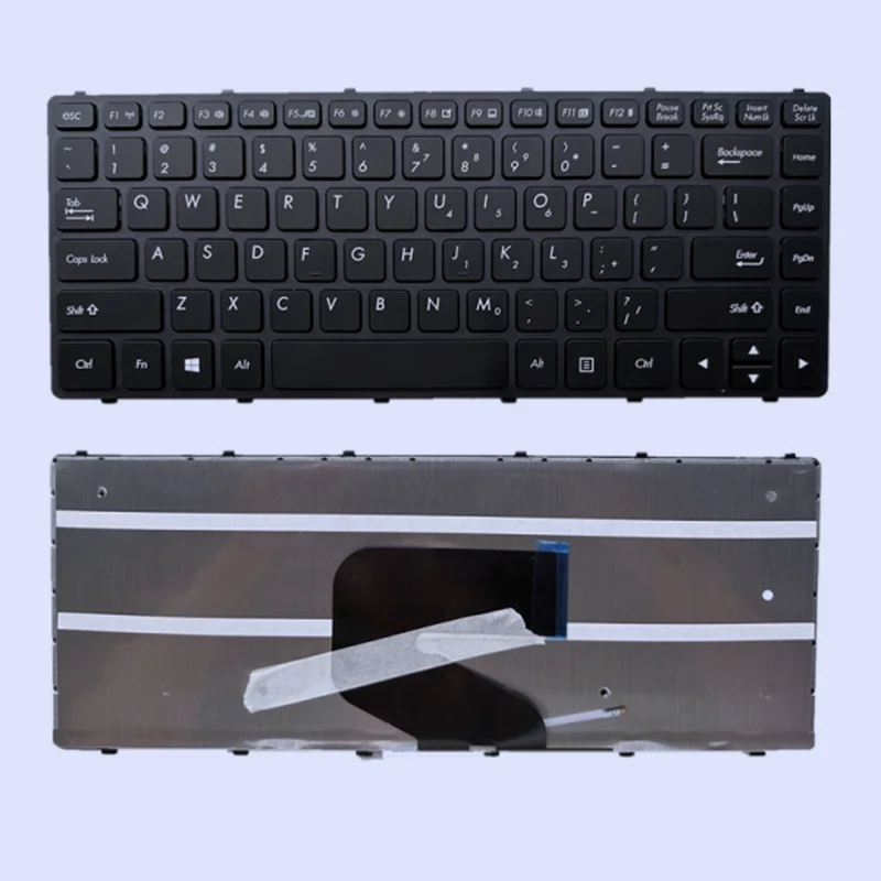 Para shenji getac s410 g1 g2 g3 6150e CS603-C eua YXT-24-38 substituição do portátil teclado idioma dos eua com quadro de luz de fundo