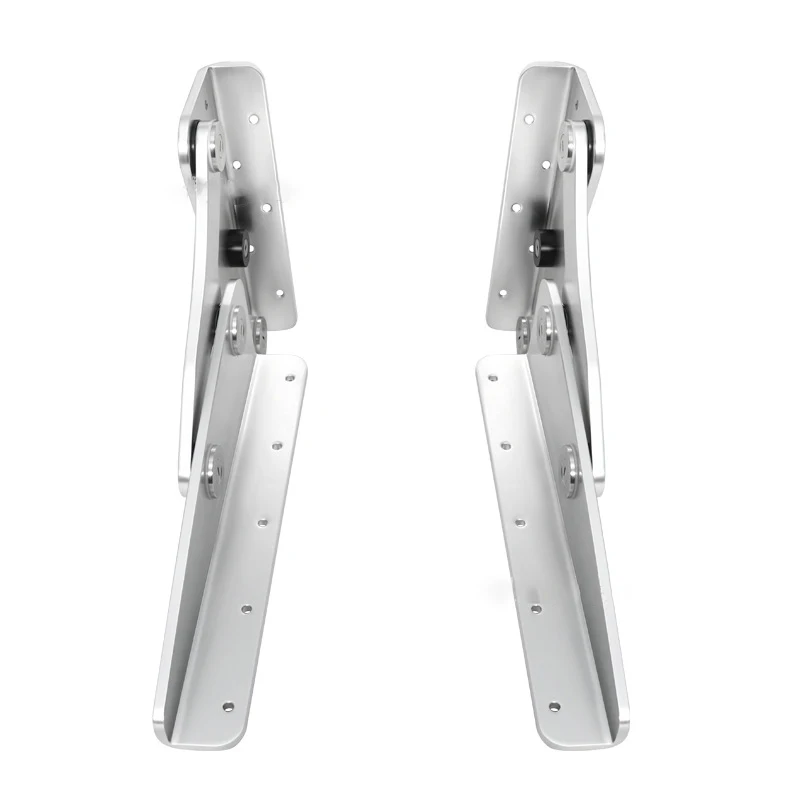 A Pair of 316 Stainless Steel Boat Seat Hinges,Yacht Double Seats with 90 Adjustable Angle Hinges Accessories for RV