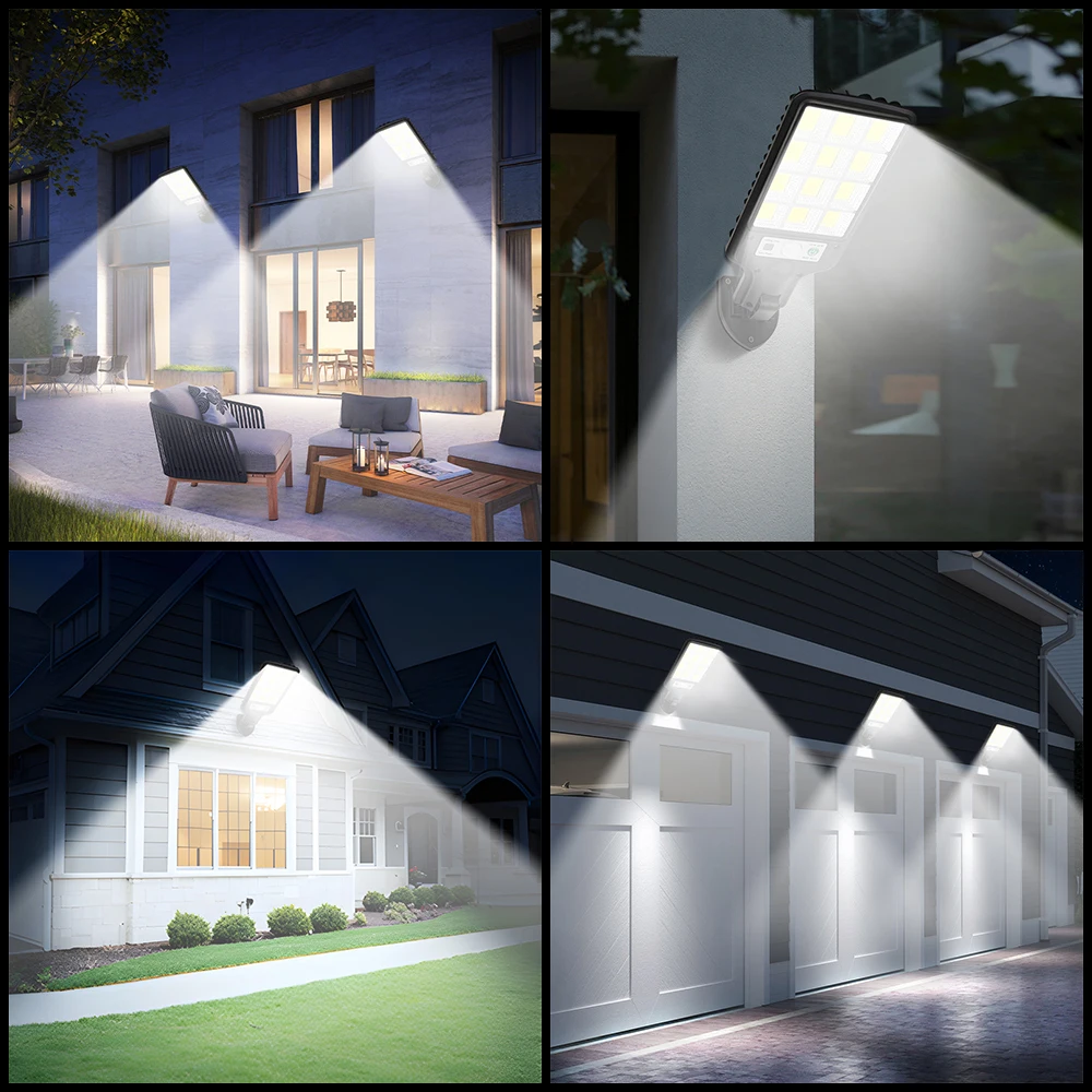 9900000LM Solar Light 1008LED Outdoor Solar Lamp Motion Sensor Street Light Waterproof Wall Light Garden Outdoor Christmas Decor