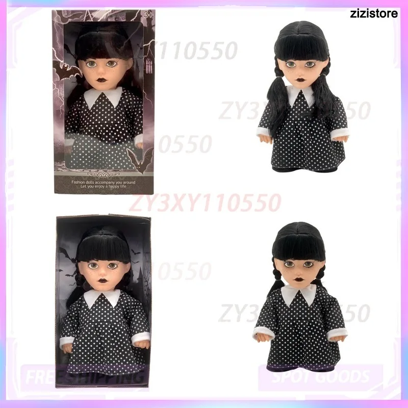

New Electric Wednesday Addams Figure Cute Toy Dancing And Singing Addams Family Doll Room Collection Decoration Holiday Gifts