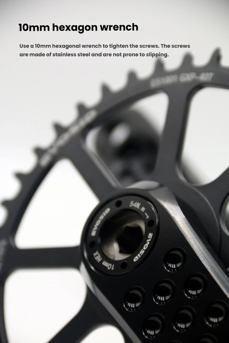 EVOSID Rennrad Kurbelgarnitur 160/165/170mm 3nail Direct Mount Kettenblatt 40-56T Kies Fahrrad Hohl Intregated Kurbel 12S Fahrrad Teil – Detail 6