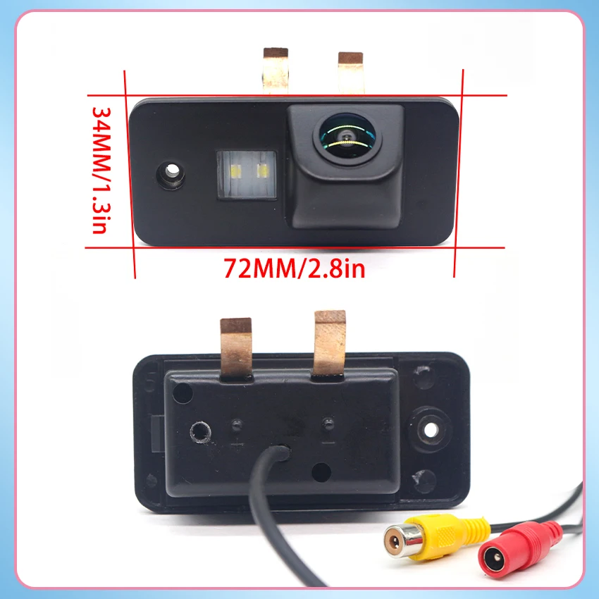 170 ° كامل HD 1080P سيارة كاميرا الرؤية الخلفية لأودي A3 8P S3 A4 S4 A6 A6L S6 A8 S8 RS4 RS6 Q7 للرؤية الليلية عكس وقوف السيارات احتياطية #3