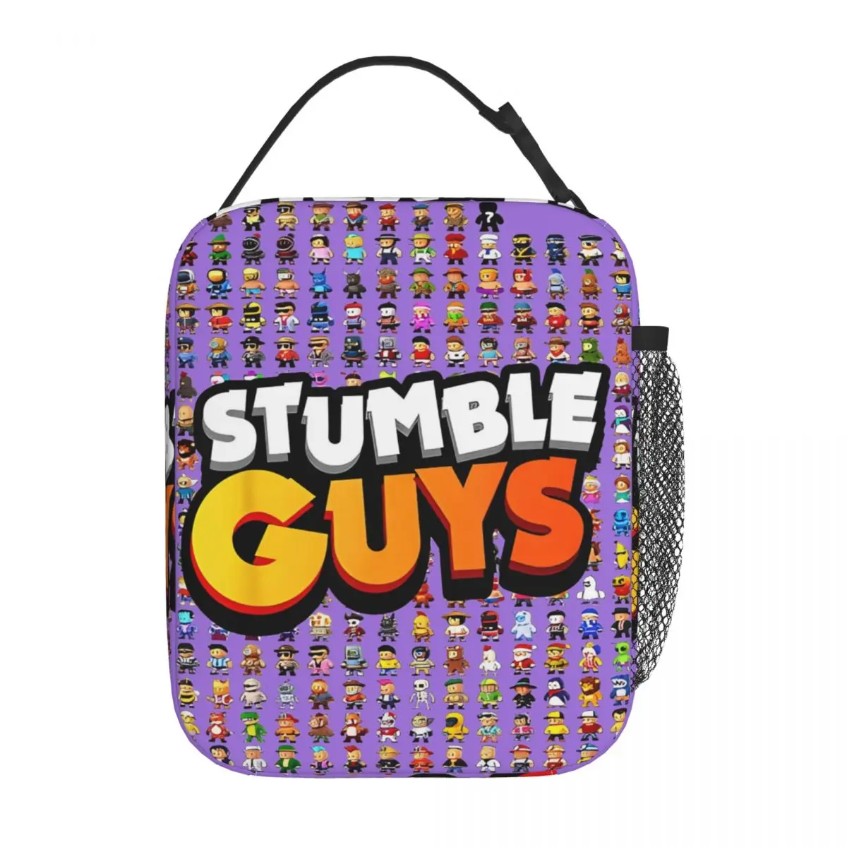 

Stumble Guys Guys Забавные игровые изолированные сумки для обеда Большая многоразовая термосумка Ланч-бокс Tote Пляжные дорожные сумки для еды