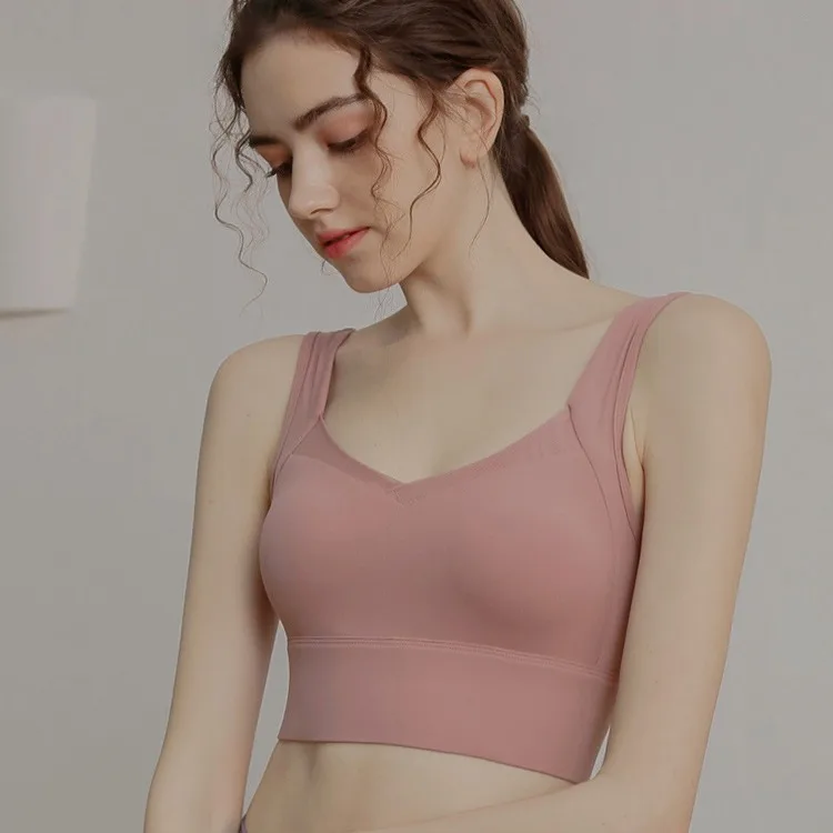 

Professional Women's Sports Bra High-Strength One-Piece Shockproof Non-Slip Push-Up Running Yoga Vest for Fitness And Exercise