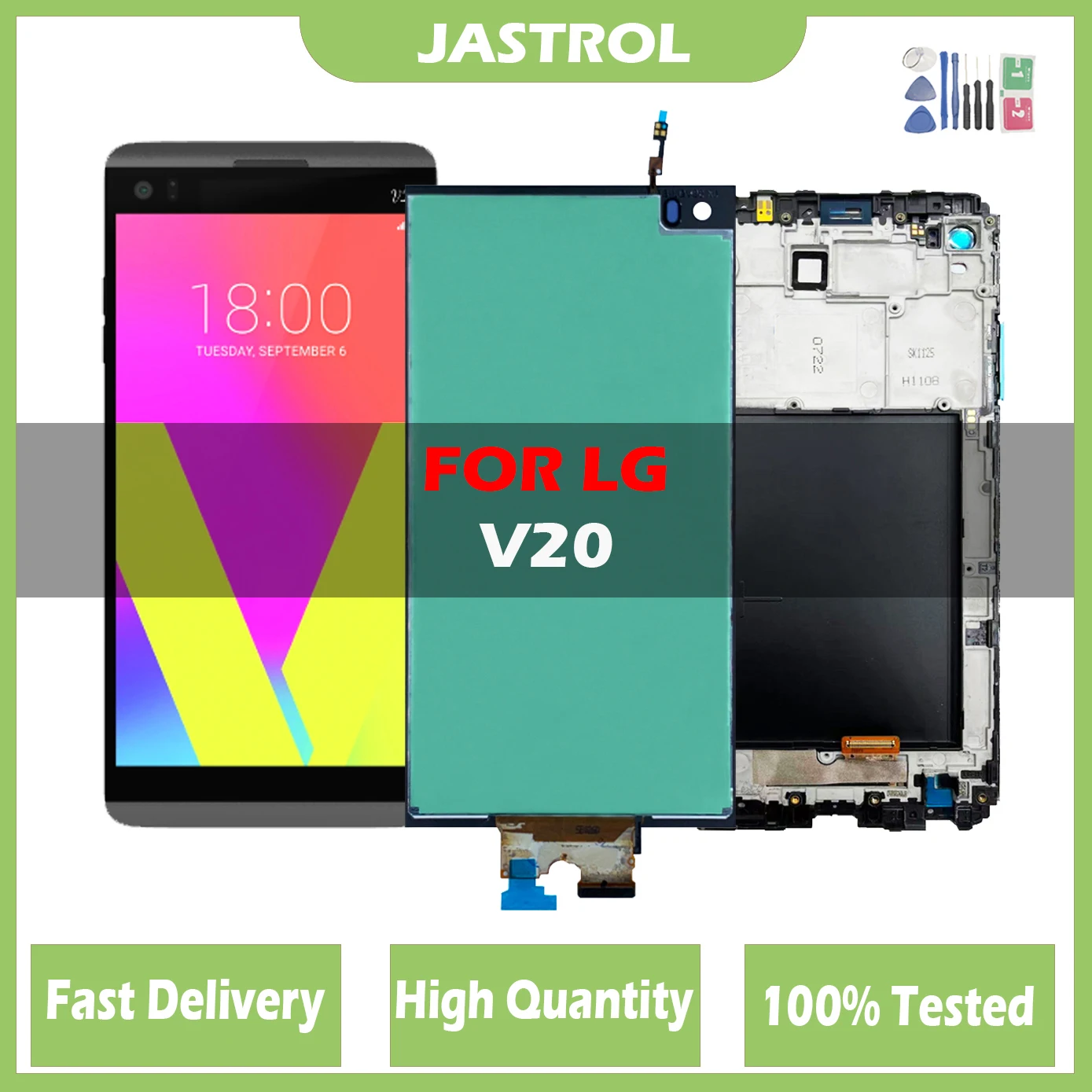 

Original LCD For LG V20 H990 H910 H918 US996 VS995 LS997 Display Touch Screen Digitizer Assembly For F800 LCD With Frame