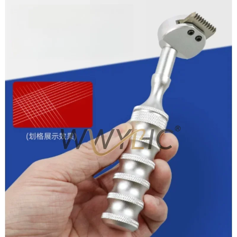 Suitable for Cross Cutter Adhesion Tester Kit, Paint Coating Surface Scratcher with 1mm/2mm/3mm Blades