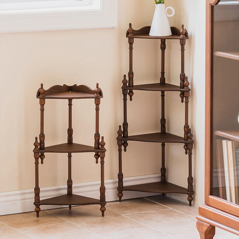 

Wooden Storage Holder Living Room Desk Organizing Supplies Bedroom Kitchen Angle Storage Rack Desk Organizer Shelf Multi-purpose