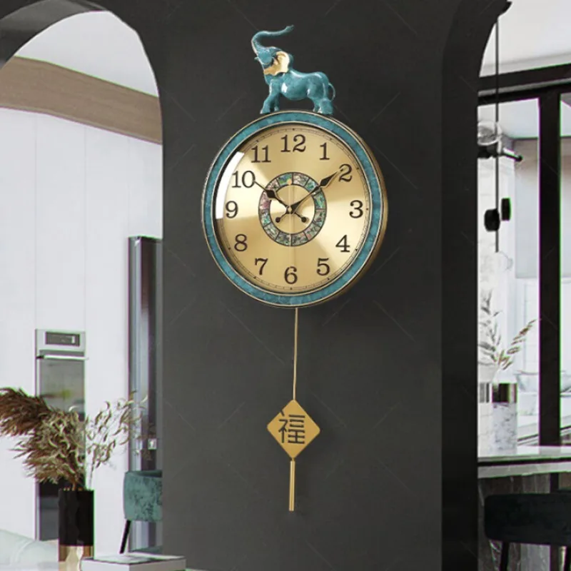 Novo relógio de parede chinês sala estar casa