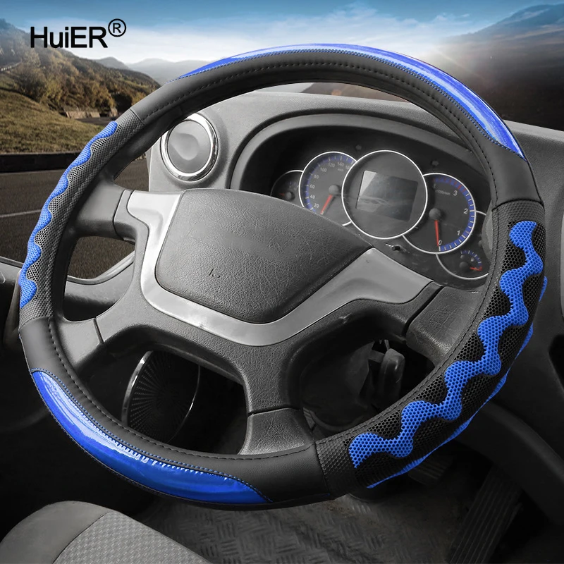 Truck Bus Lorry Auto Steering Wheel Cover 38 40 42 45 47 50 CM for SCANIA Volvo Benz MAN Renault DAF Isuzu Hino TATRA