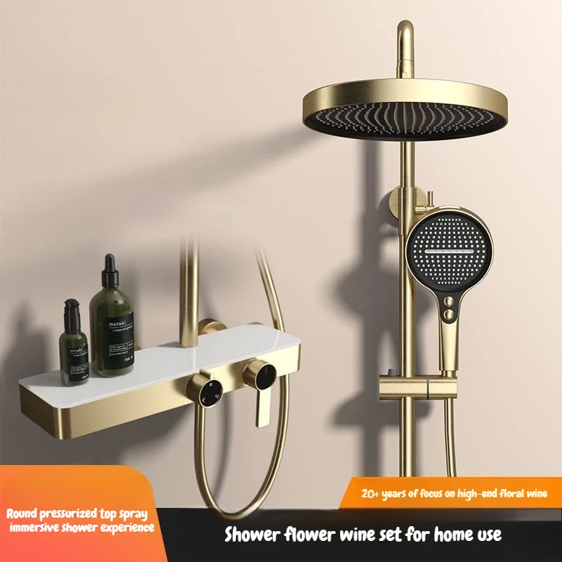 Multifunctional Shower Trim System Wear Resistant Bathroom Shower Stable Portable Showers with Water Pumps Household Using
