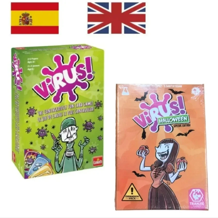 Virus 1 2 3 Board Game The Contagiously Fun Card Game Spanish English French VersionParty Game for Fun Family Game